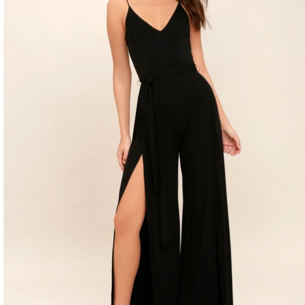 Just Breathe Black Jumpsuit - NEVER WORN